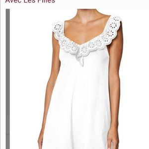 New with tags Avec Les Filles white cover up dress